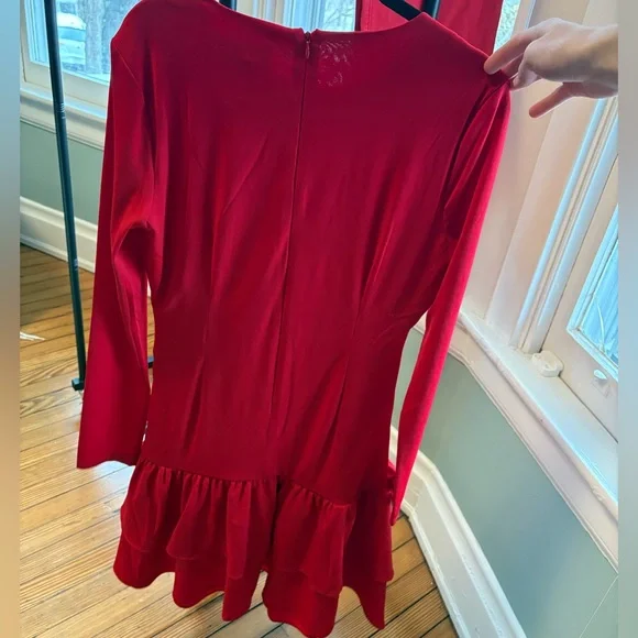 NWT $225 Alexia Admar Mars Tiered Mini Dress w/ mini roses - Picture 7 of 7